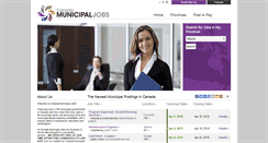 Desktop Screenshot of canadamunicipaljobs.com